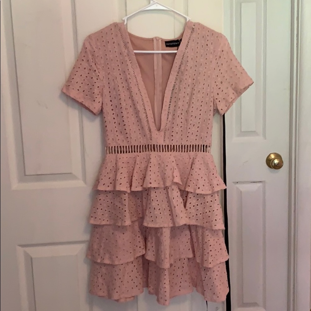 Pretty little thing lace tier dress